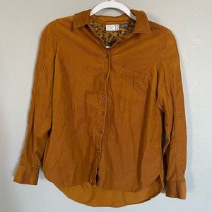 From the heart of anthropologie building 18 corduroy blouse